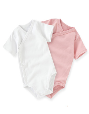 Organic Cotton Baby Kimono Romper, Onesie 3M 6M 12M